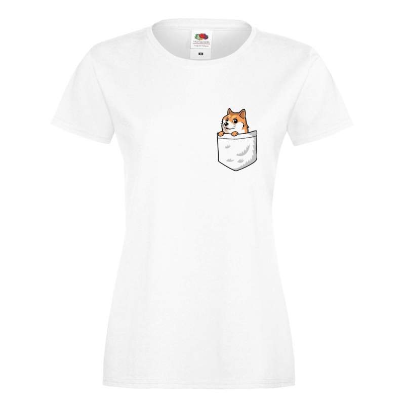 T-shirt lady/oversize DTG DOG POCKET