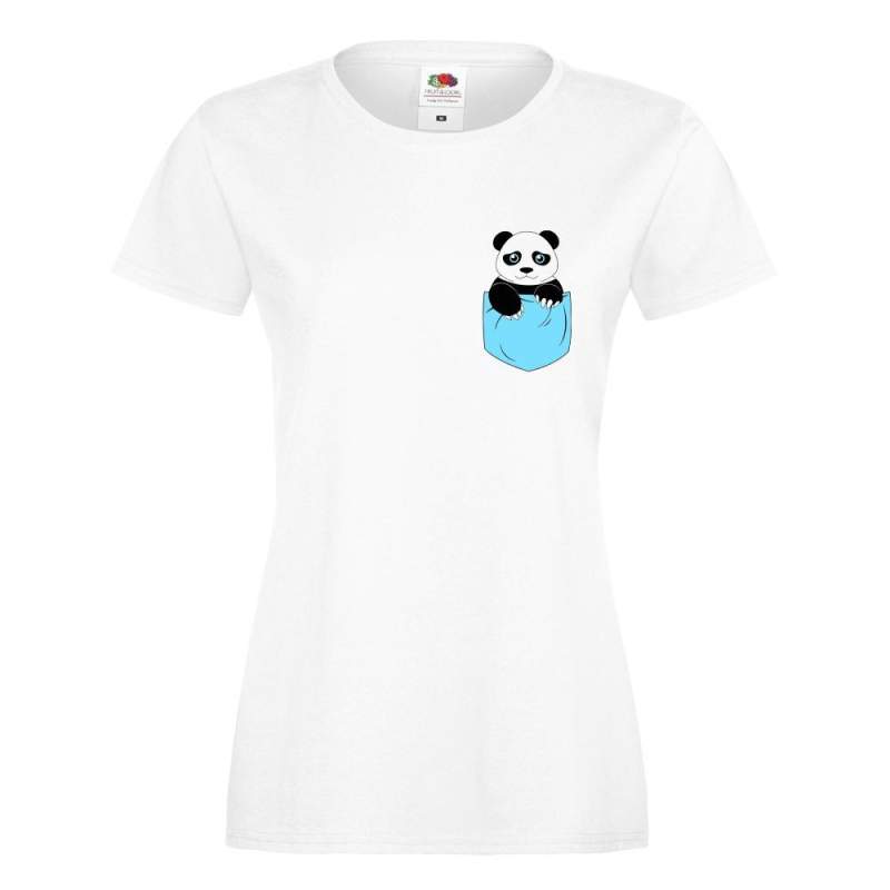 T-shirt lady/oversize DTG PANDA POCKET