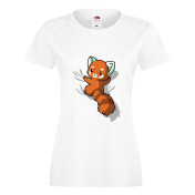 T-shirt lady/oversize DTG FOX