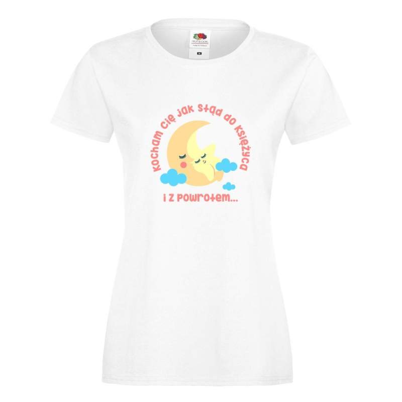 T-shirt lady/oversize DTG JAK STĄD DO KSIĘŻYCA