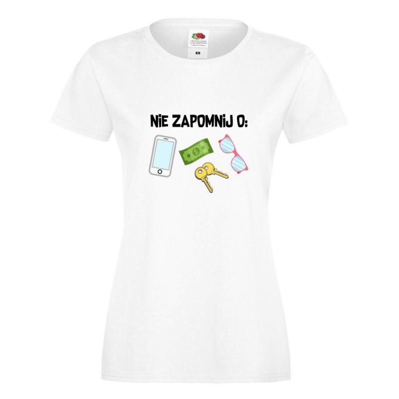 T-shirt lady/oversize DTG NIE ZAPOMNIJ