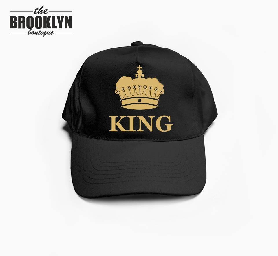 czapka baseball KING KORONA 2 czarno-złoty