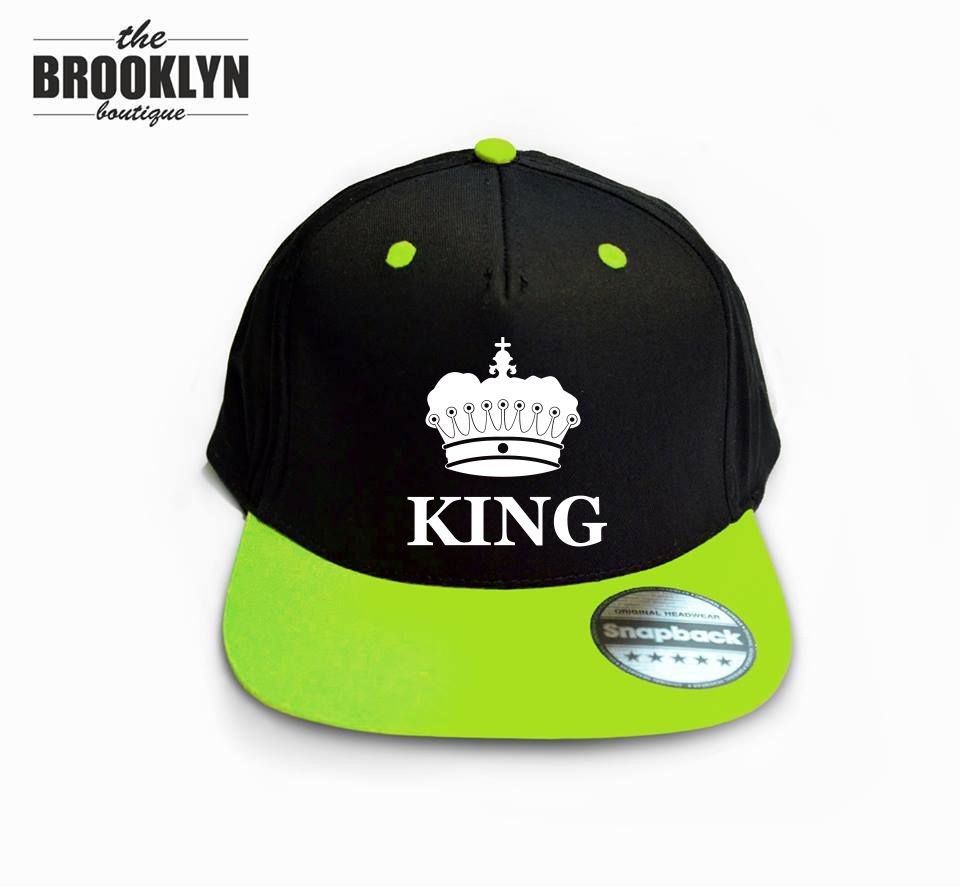 Czapka snapback cap KING KORONA 2 czarno-zielony