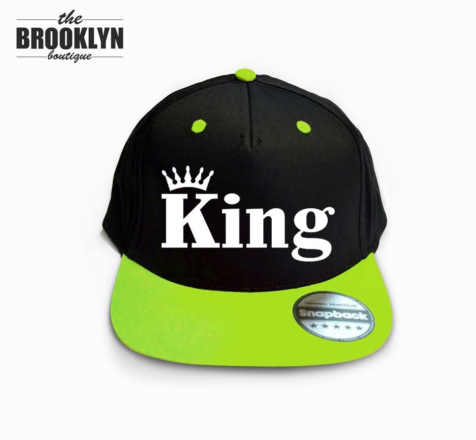 Czapka snapback cap KING KORONA czarno-zielony