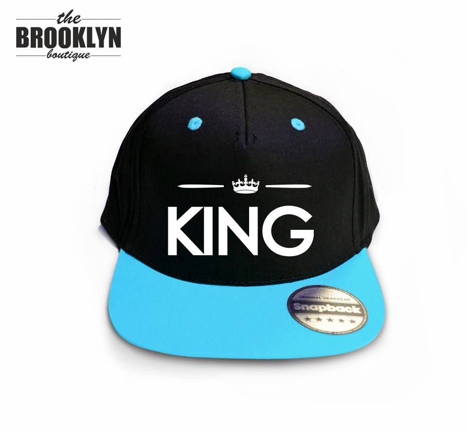 Czapka snapback cap KING czarno-niebieski