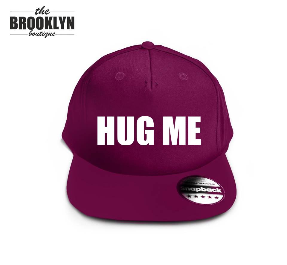 Czapka snapback cap HUG ME burgund