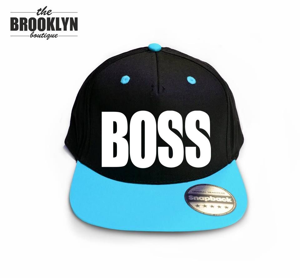 Czapka snapback cap BOSS czarno-niebieski