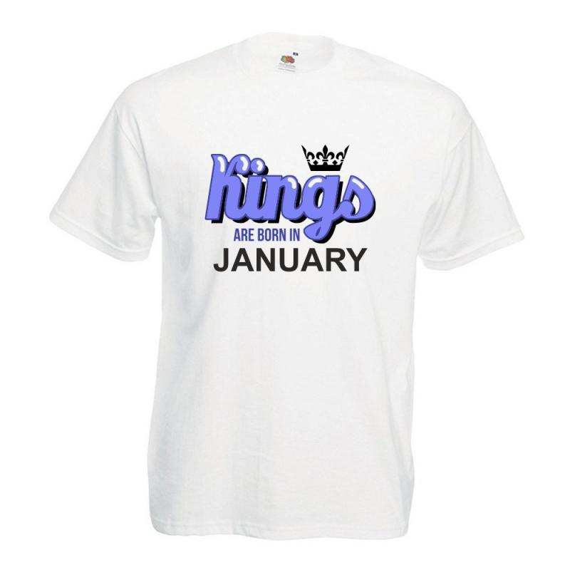 T-shirt oversize DTG KINGS ARE BORN IN JANUARY