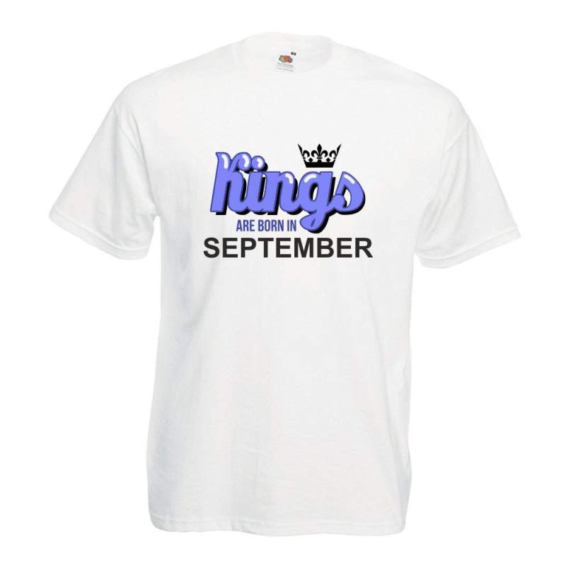 T-shirt oversize DTG KINGS ARE BORN IN SEPTEMBER