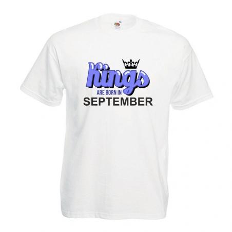 T-shirt oversize DTG KINGS ARE BORN IN SEPTEMBER