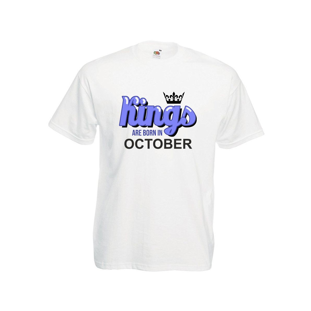 T-shirt oversize DTG KINGS ARE BORN IN OCTOBER