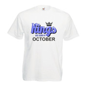 T-shirt oversize DTG KINGS ARE BORN IN OCTOBER