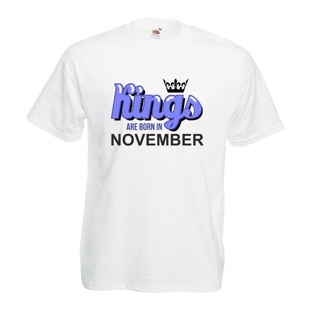 T-shirt oversize DTG KINGS ARE BORN IN NOVEMBER L