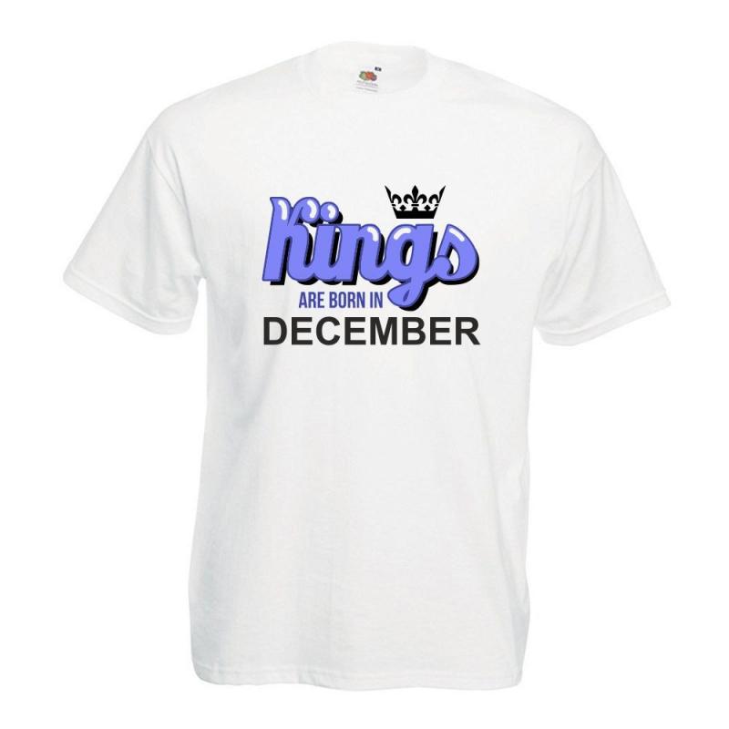 T-shirt oversize DTG KINGS ARE BORN IN DECEMBER