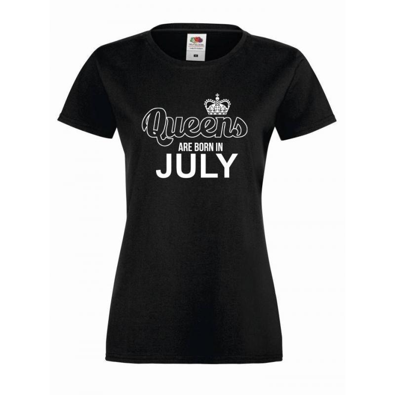 T-shirt lady QUEENS ARE BORN IN JULY