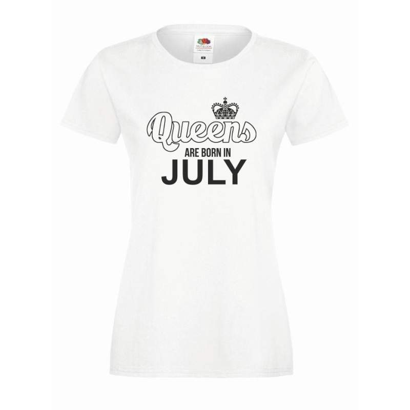 T-shirt lady QUEENS ARE BORN IN JULY