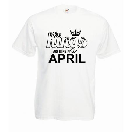 T-shirt oversize KINGS ARE BORN IN APRIL