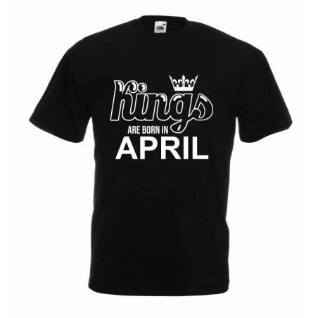 T-shirt oversize KINGS ARE BORN IN APRIL