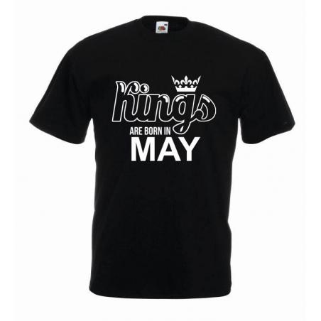T-shirt oversize KINGS ARE BORN IN MAY