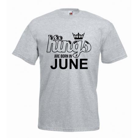 T-shirt oversize KINGS ARE BORN IN JUNE