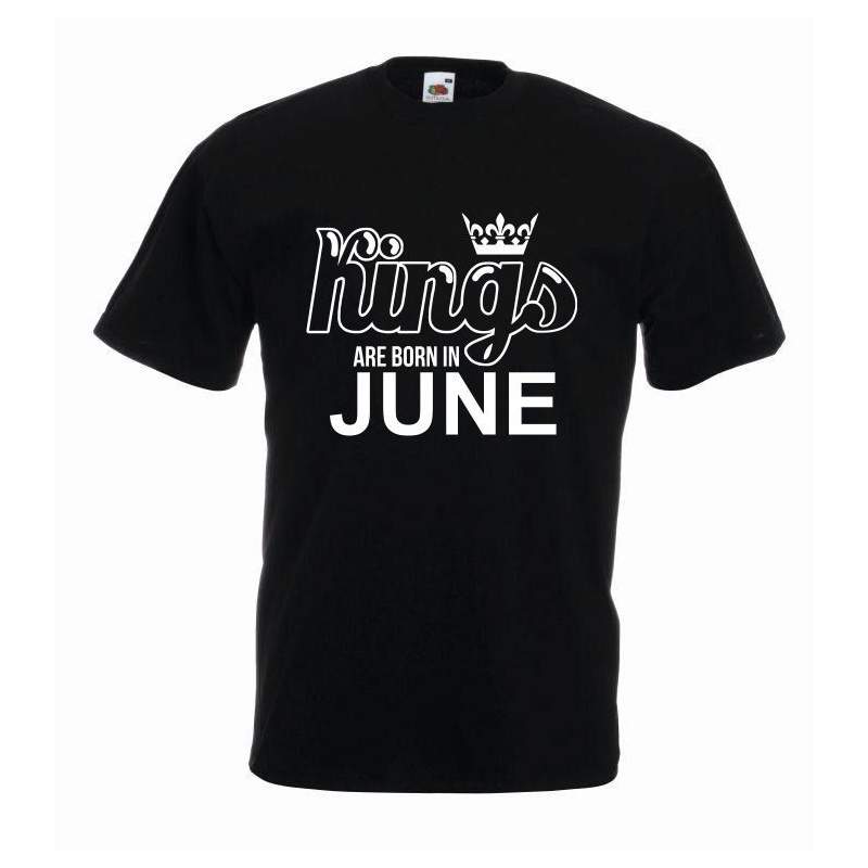T-shirt oversize KINGS ARE BORN IN JUNE