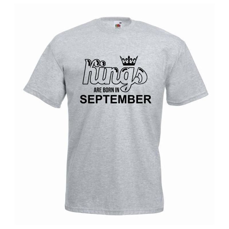 T-shirt oversize KINGS ARE BORN IN SEPTEMBER