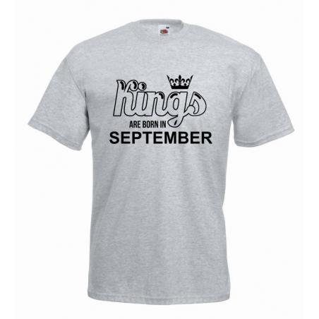 T-shirt oversize KINGS ARE BORN IN SEPTEMBER
