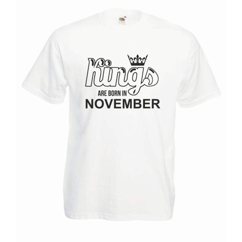 T-shirt oversize KINGS ARE BORN IN NOVEMBER