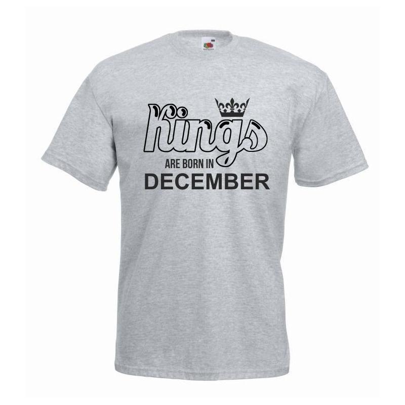 T-shirt oversize KINGS ARE BORN IN DECEMBER