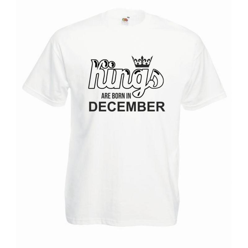 T-shirt oversize KINGS ARE BORN IN DECEMBER