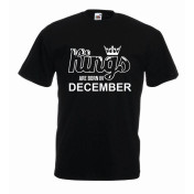 T-shirt oversize KINGS ARE BORN IN DECEMBER