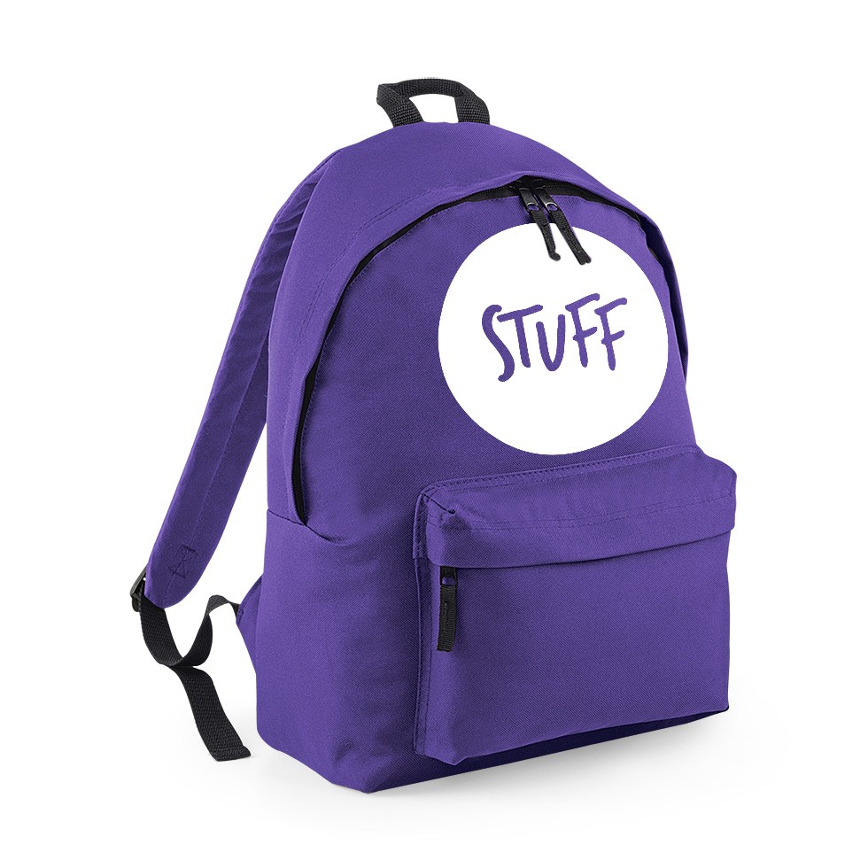 Plecak owal STUFF purple.