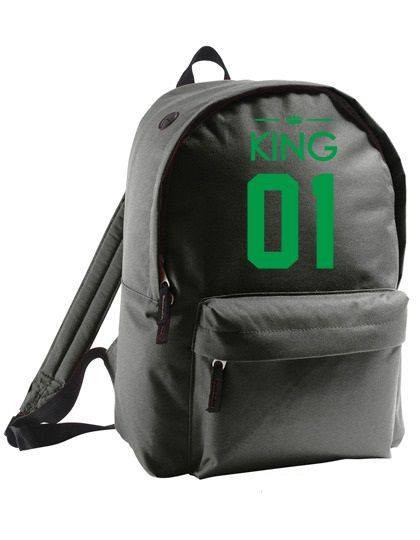 plecak owal color KING 01 czarno-zielony