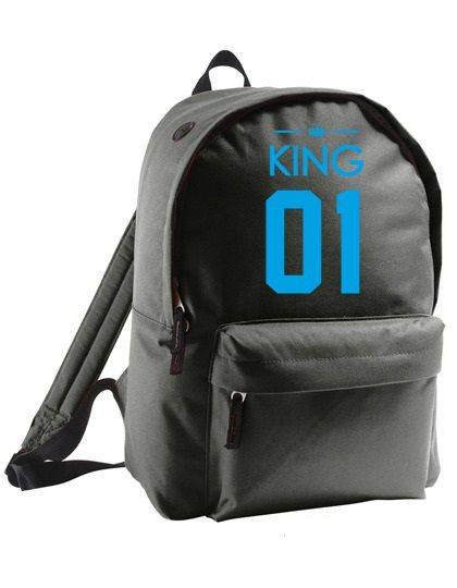 plecak owal color KING 01 czarno-niebieski