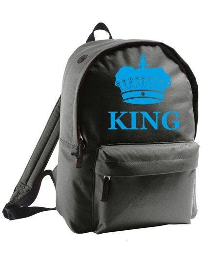 plecak owal color KING czarno-niebieski