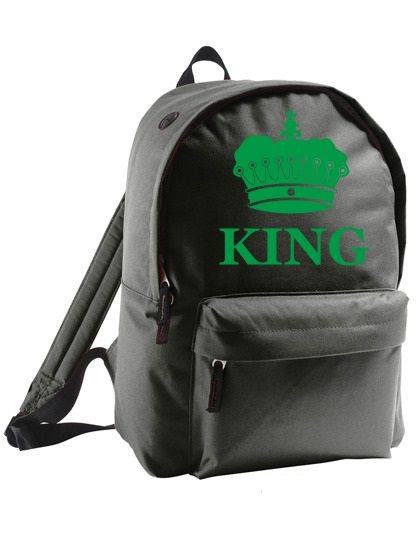 plecak owal color KING czarno-zielony