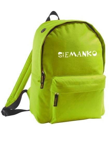 plecak owal SIEMANKO neonowy zielony