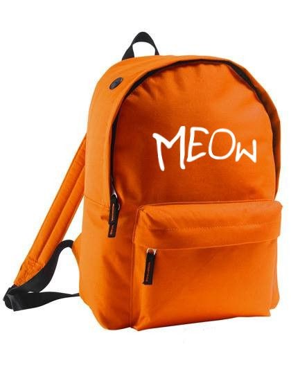 plecak owal MEOW 2 pomarańczowy