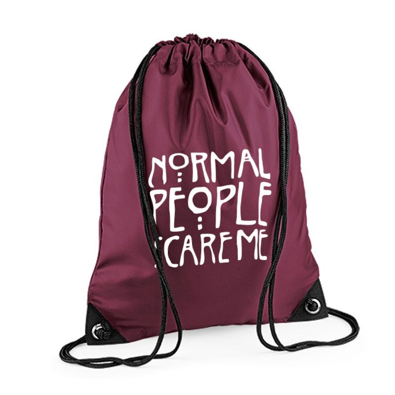 Plecak worek BG NORMAL PEOPLE burgundy