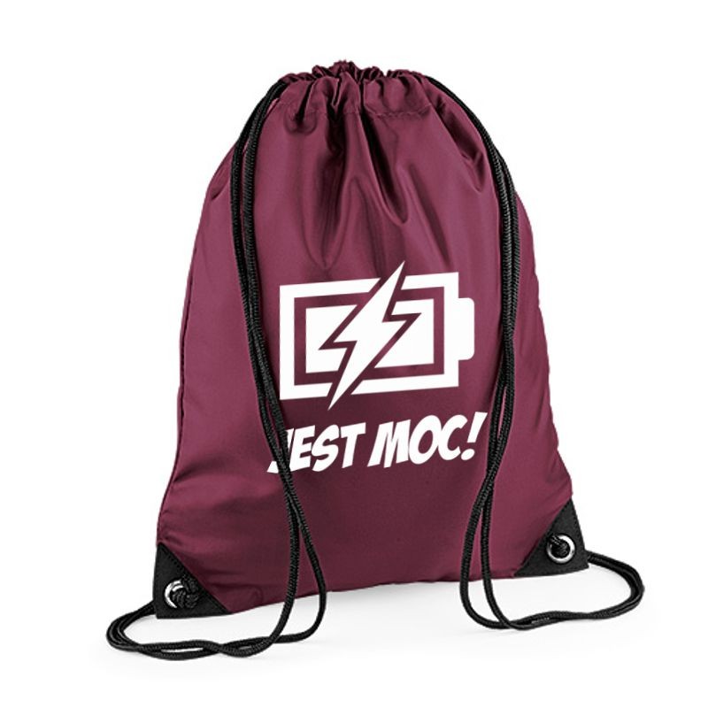 Plecak worek BG JEST MOC burgundy