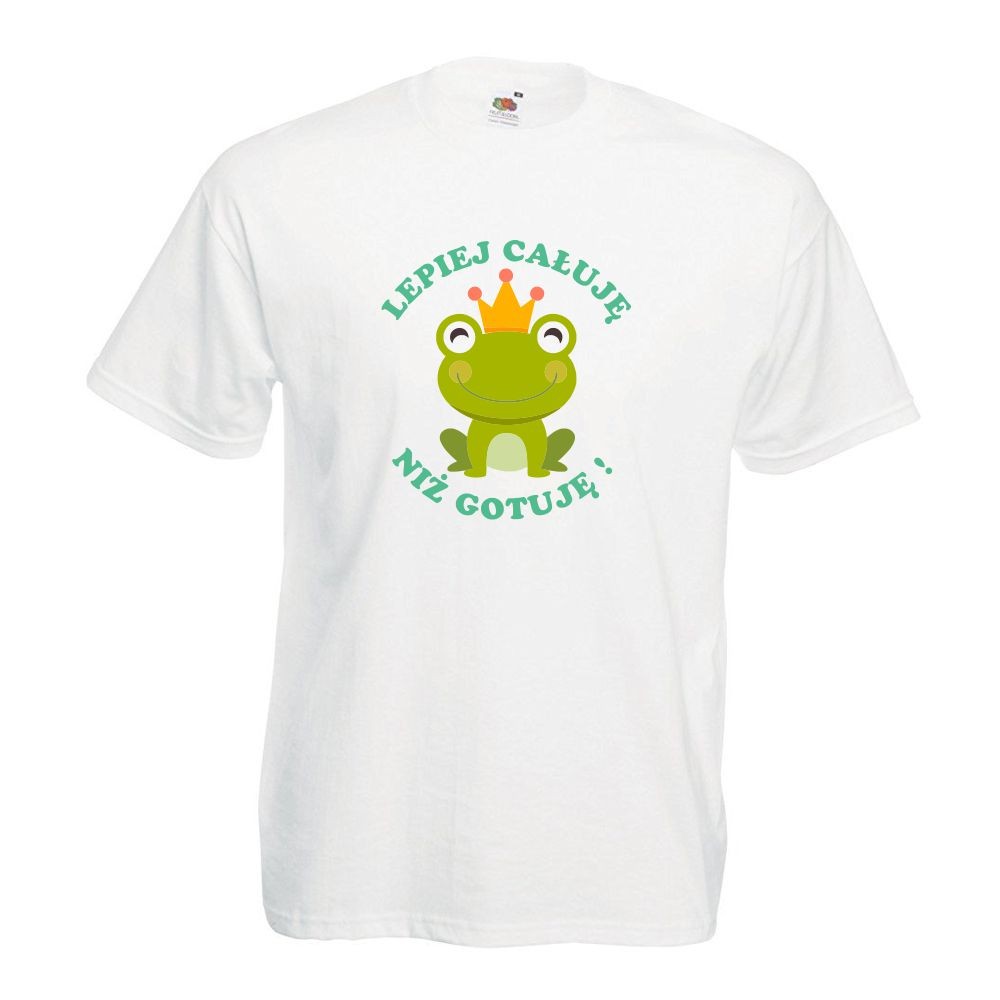 T-shirt lady/oversize DTG LEPIEJ CAŁUJE NIŻ GOTUJE M oversize