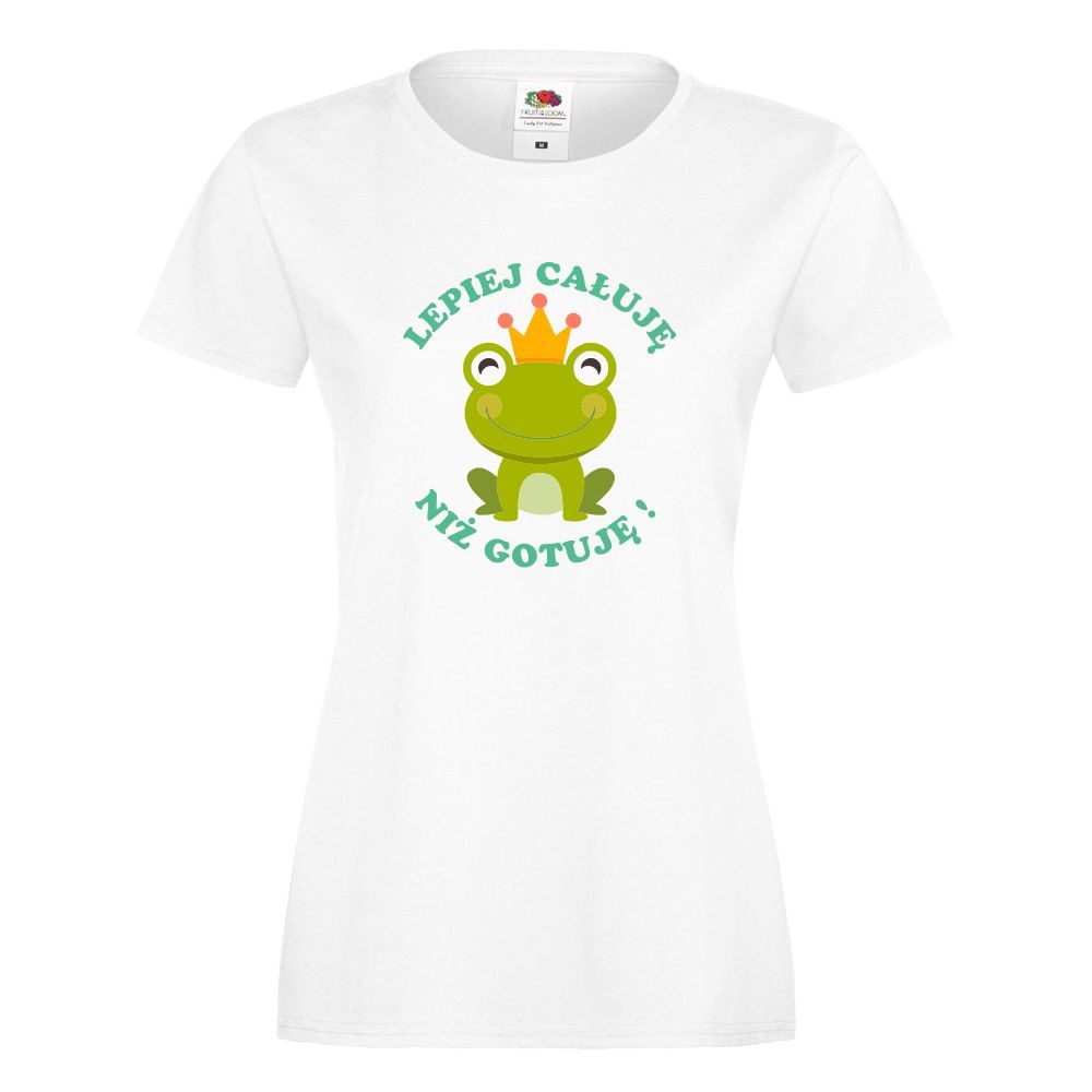 T-shirt lady/oversize DTG LEPIEJ CAŁUJE NIŻ GOTUJE XL lady