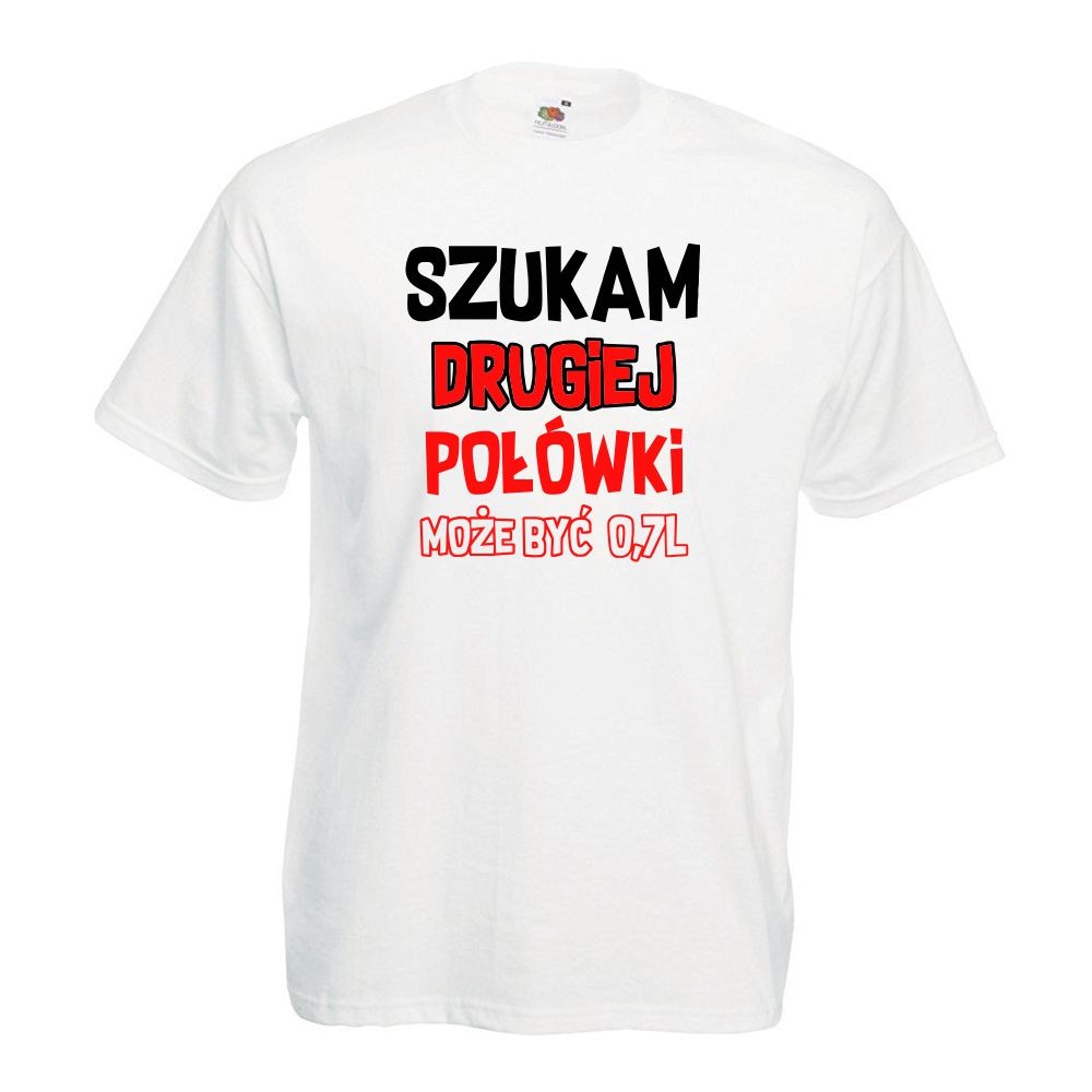 T-shirt lady/oversize DTG SZUKAM DRUGIEJ POŁÓWKI L oversize
