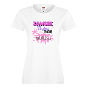 T-shirt lady slim DTG TROCHĘ GŁUPI