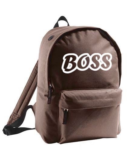 plecak owal BOSS ciemny brąz