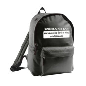 plecak owal SZKOŁA NIE BAR