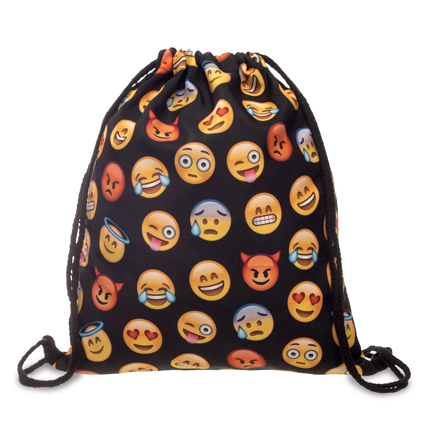 PLECAK druk EMOJI BLACK