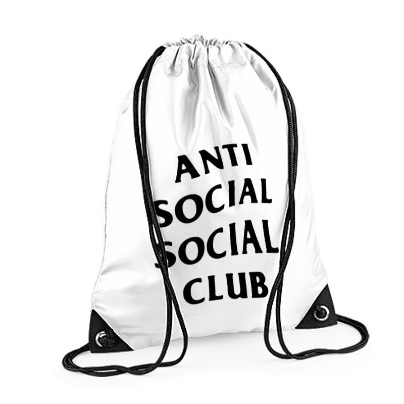 Plecak worek BG ANTI SOCIAL white