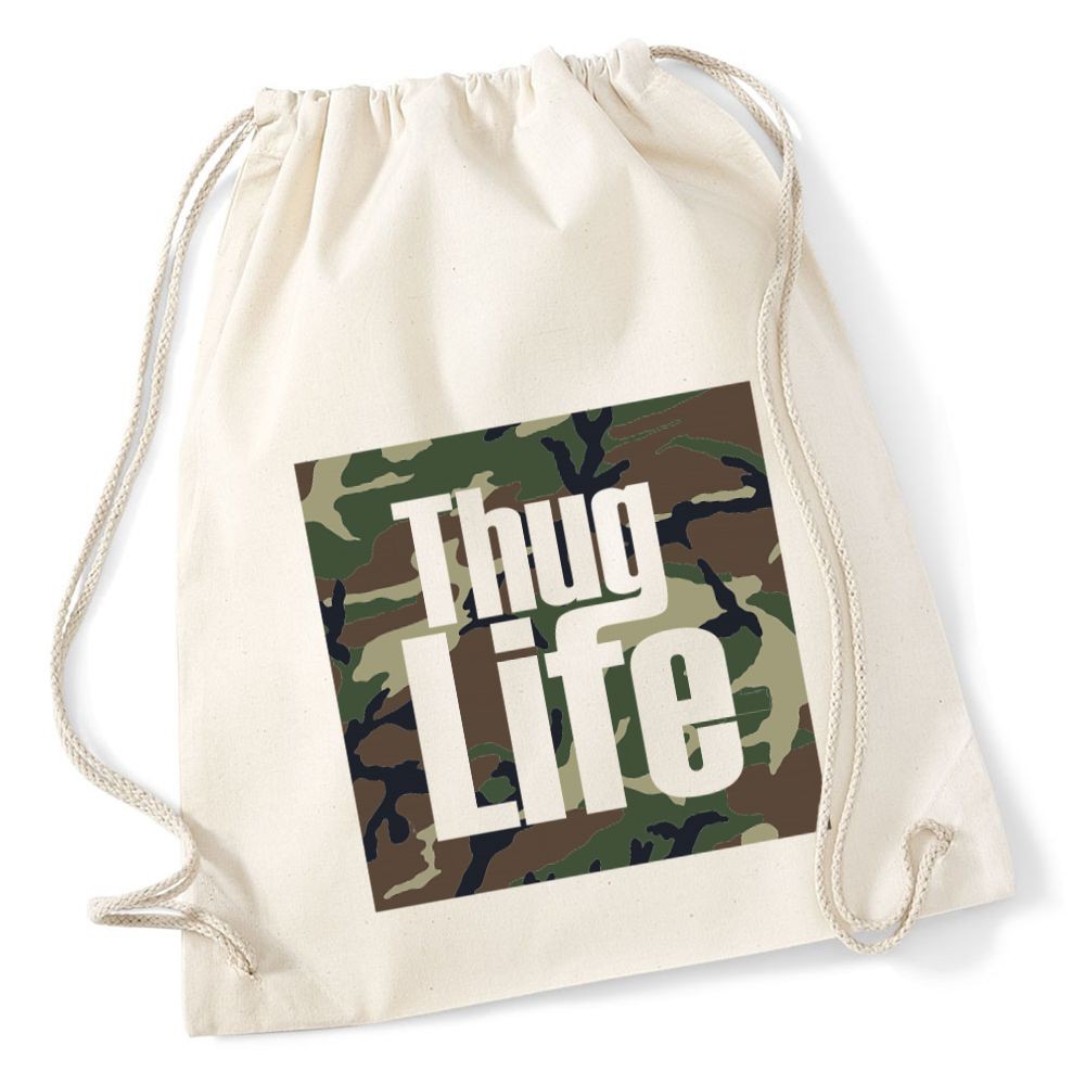 plecak worek DTG THUG LIFE MORO ecru