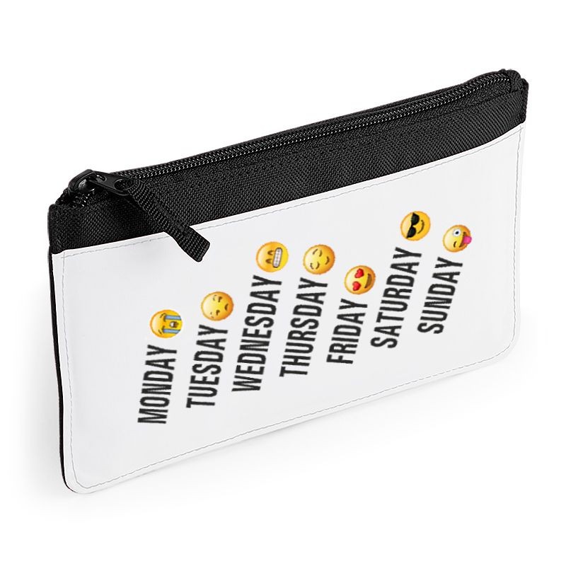 Piórnik druk EMOJI WEEK czarny